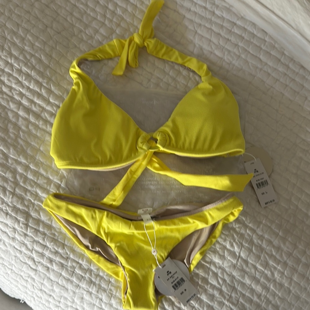 Bright Yellow Bikini Set
